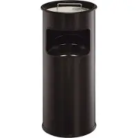 Durable Duurzame 3330 01 standasbak met zandbak, METALL, rond, 260x620 mm (diameter x hoogte), 17 liter, zwart