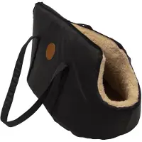 Jack & Vanilla Classy draagtas hond en kat zwart Per stuk
