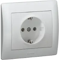 Legrand 771362 Stopcontact (SL) Galea soft, aluminium