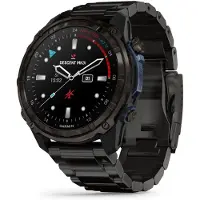 Garmin Descent Mk3i, 51 mm, titanium DLC-coating, polsband van titanium DLC