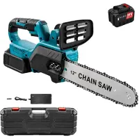OEM Elektrische kettingzaag, borstelloze motor, efficiënt zagen, 1 batterij, 1 EU-stekker