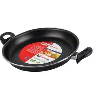 Magefesa Vitrinor zwarte koekenpan, diameter maximaal 34 cm, geëmailleerd, geschikt voor inductiekookplaten, met anti-aanbaklaag