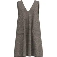Y.A.S. Dames Kleedjes Yasdakota Sl Wide Spencer Dress - Bruin - Maat 36