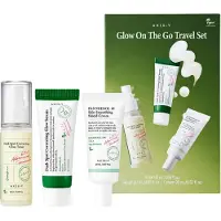 Axis-Y Glow on the Go Reisset (Donkere Vlekken Corrigerende Glow Toner 50 ml + Donkere Vlekken Corrigerende Glow Serum 20 ml + Panthenol 10 Huidgladmakende Shield Crème 20 ml)