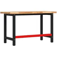 vidaXL Werkbank rechthoekig 140x60x83 cm massief acaciahout