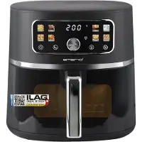 Emerio AF-133253.1, Digitale airfryer, 5,7 L, Kijkvenster, Zwart