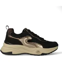 Mexx Sneakers laag 'Palma Ora' donkerbruin / goud / zwart