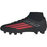 Adidas Unisex F50 Club Mid Cut voetbalschoenen voor harde grond/veelzijdig terrein, kleur: core black