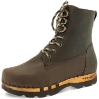 Woody heren Paul clog laars, kleur: caffe, maat 48