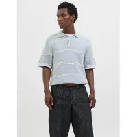 Jack & Jones Trui 'JORSUMMER' lichtblauw / wit