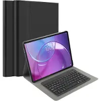 Just in Case Tablet Hoes met Toetsenbord geschikt voor Lenovo Idea Tab Pro (gen 2) - QWERTZ Bluetooth Keyboard Case - Zwart
