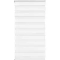 vidaXL Zebra Blind 90x100 cm stofbreedte 85,9 cm polyester wit