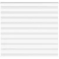 vidaXL Zebra Blind 160x100 cm stofbreedte 155,9 cm polyester wit