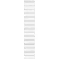 vidaXL Zebra rolgordijn 45x200 cm stofbreedte 40,9 cm polyester wit