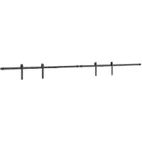 vidaXL Ophangset voor schuifdeur 244 cm koolstofstaal