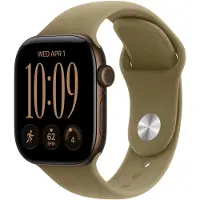 Apple Watch Series 12 42mm Donkerbrons Sportband S/M