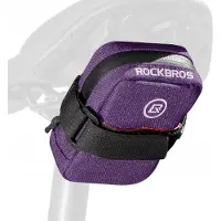RockBros Fietstas Onder Zadel 0.35L - Compact & Waterbestendig Paars