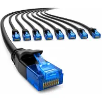 1aTTack.de 660462, Cat6, Cat.6, Netwerkkabel, 10 meter - Patchkabel, Slank kabel
