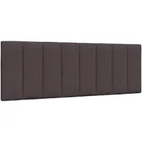 vidaXL Hoofdbordkussen "Hanko" 120 cm stof donkerbruin