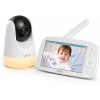 Vava VA-IH006 PRO Babyfoon met Camera, 5-inch 720p HD-scherm, Zonder Wifi, Tot 24 uur Audiomodus, Nachtzicht, Terugspreekfunctie, Nachtlampje, Bereik 300 m
