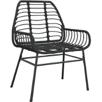 vidaXL 5-delige Tuinset poly rattan glas zwart