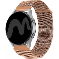 IMoshion Milanees magnetisch bandje - Universeel 20 mm aansluiting - Maat M - Rosé Goud