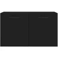 vidaXL Wandkast 60x36,5x35 cm bewerkt hout zwart