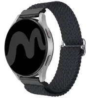 IMoshion Nylon geweven bandje - Universeel 22 mm aansluiting - Donkergrijs