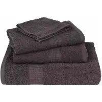 vidaXL Handdoeken FROGN 4 st 50x100 cm 360 g/m² antraciet