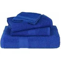 vidaXL Handdoeken FROGN 4 st 50x100 cm 360 g/m² blauw