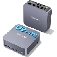 GEEKOM GT1 Mega AI Mini PC met Intel Core Ultra 9 185H processor, 16GB DDR5 RAM en 1TB SSD, desktopcomputer