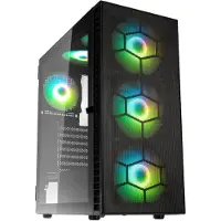 Kolink Observatory HF Plus Mesh ARGB Midi-tower PC-behuizing Zwart