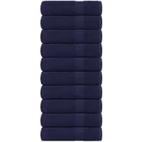 vidaXL Handdoeken FROGN 10 st 50x100 cm 360 g/m² marineblauw