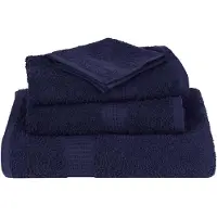 vidaXL Handdoeken FROGN 4 st 50x100 cm 360 g/m² marineblauw
