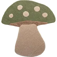 Bloomingville Mushroom vloerkleed Groen, wol