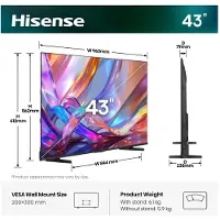 Hisense 43q7s 43 Inch Ultra Hd 4k (2026) - Qled-tv 2026