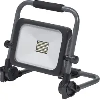 Osram VAL BAT LED-werklamp, donkergrijs/zwart, 30W, 3000lm, koelwit licht, werkt op batterijen, USB-oplaadfunctie dankzij de geïntegreerde powerbank, draagbaar, beschermingsklasse IP54, 6500K