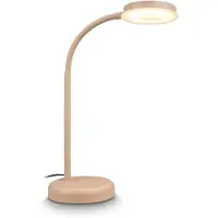 Briloner Megg – Bureaulamp led – tafellamp met warm wit licht – dimbaar tafellampje met touchbediening – thuiskantoor – h.: 40cm – beige