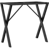 vidaXL Eettafelpoten X-frame 80x40x73 cm staal