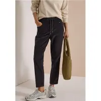Cecil Dames Mid Waist Slim Leg Broek – Casual Fit - Grijs - XS