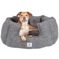 Chill Kuzzi Hondenbed Rond Grijs - Hondenmatras - L