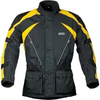 GMS Twister Zwart Geel Textiele Motorjas Maat M