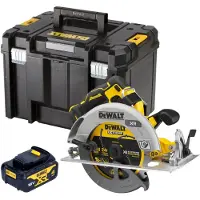DeWalt DCS 573 NT Accucirkelzaag 18 V 190 x 30 mm borstelloos + 1x accu 4.0 Ah + TSTAK - zonder lader