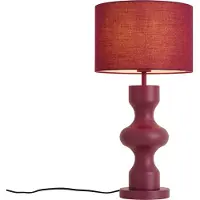 QAZQA Retro tafellamp plum met stoffen kap - Captain