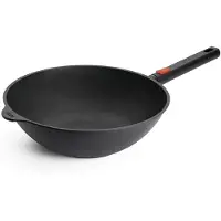 Norbert Woll Woll Eco Logic QXR wokpan: afneembare handgreep, diameter 30 cm, hoogte 10 cm, geschikt voor alle warmtebronnen, inclusief inductie