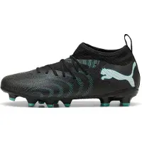 Puma Future 9 Match Gras / Kunstgras Voetbalschoenen (MG) Kids Zwart Intense Mint Wit