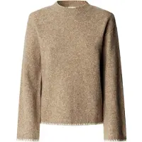 Pepe Jeans Trui 'Aida' donkerbeige / wit