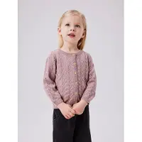 Name it Gebreid vest 'NKFBanni' oudroze