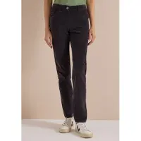 Cecil Dames Mid Waist Broek met middelhoge taille en smalle pijpen in Slim Fit - Grijs - 26