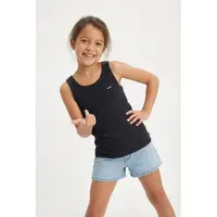 Levi's Levi´s  Kids Meet And Greet Ribbed Mouwloos T-shirt Zwart 5 Years Kinderen